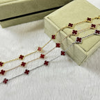 [Loco ]CLOVER 6 MOTIF RED AGATE BRACELET