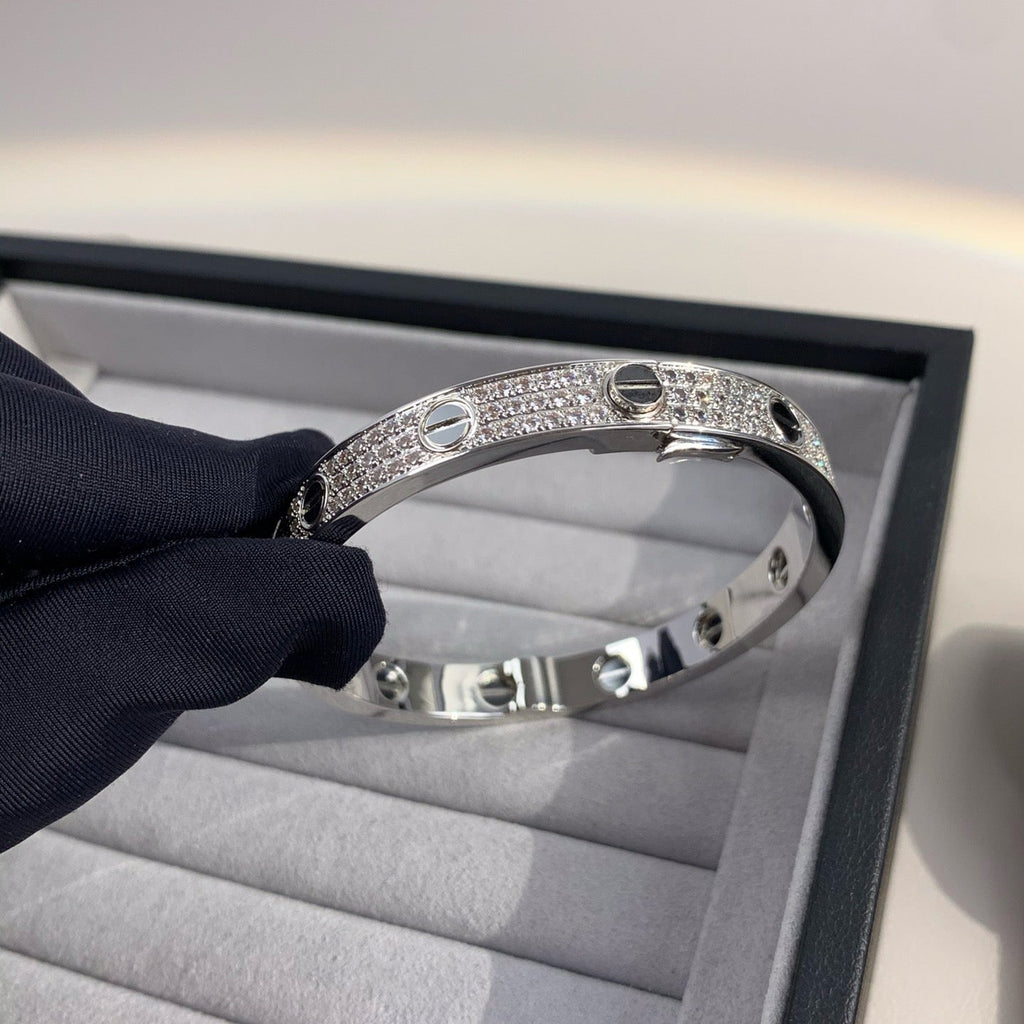 Loco LOVE BRACELET 6.1MM DIAMOND-PAVED CERAMIC