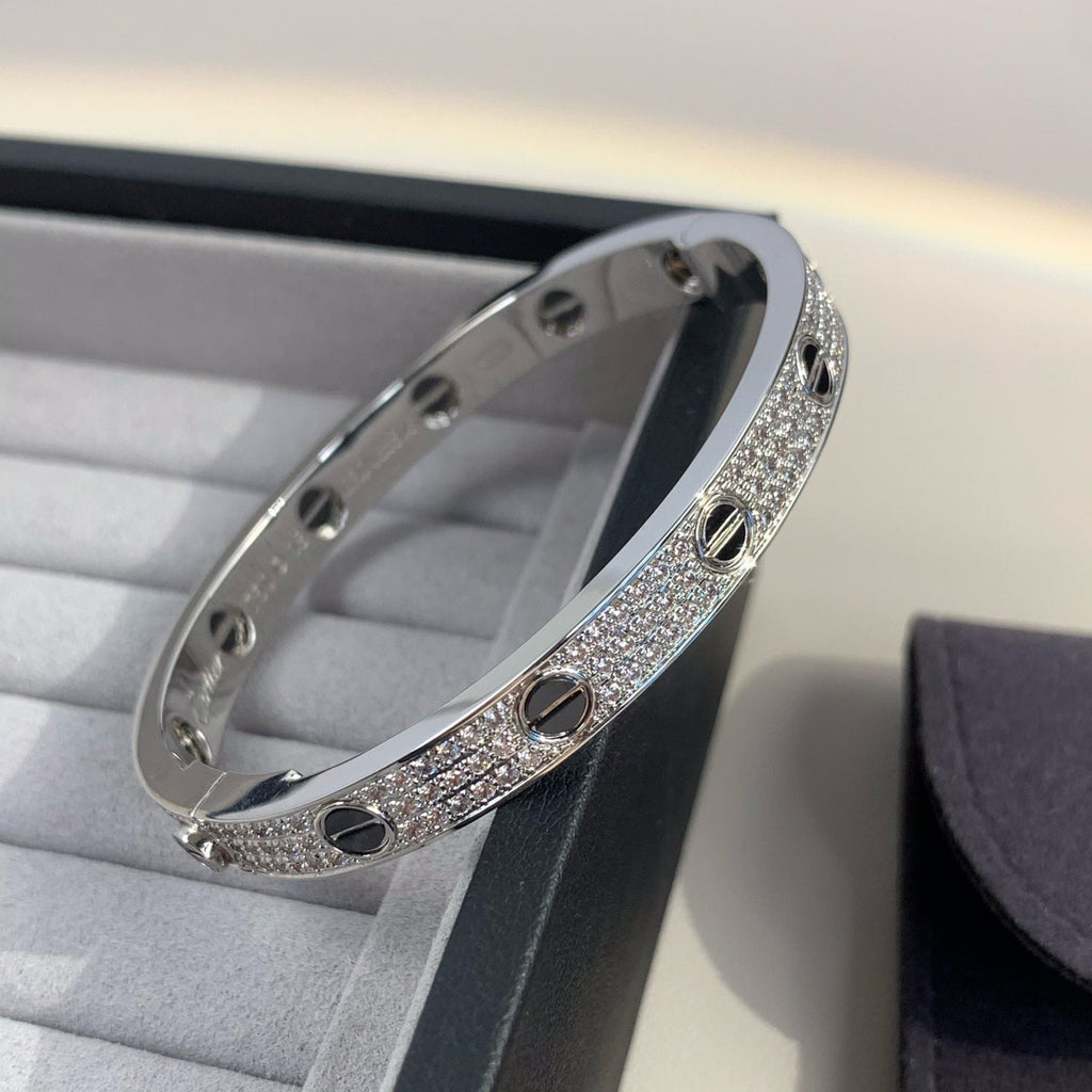 Loco LOVE BRACELET 6.1MM DIAMOND-PAVED CERAMIC