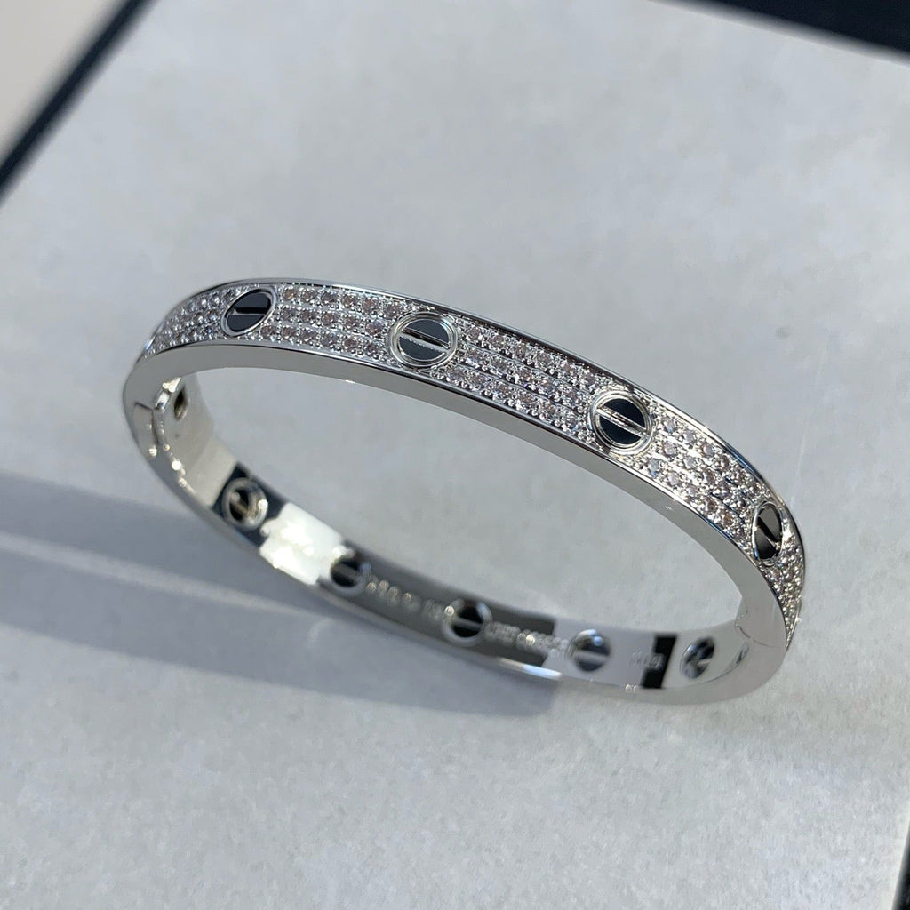 Loco LOVE BRACELET 6.1MM DIAMOND-PAVED CERAMIC