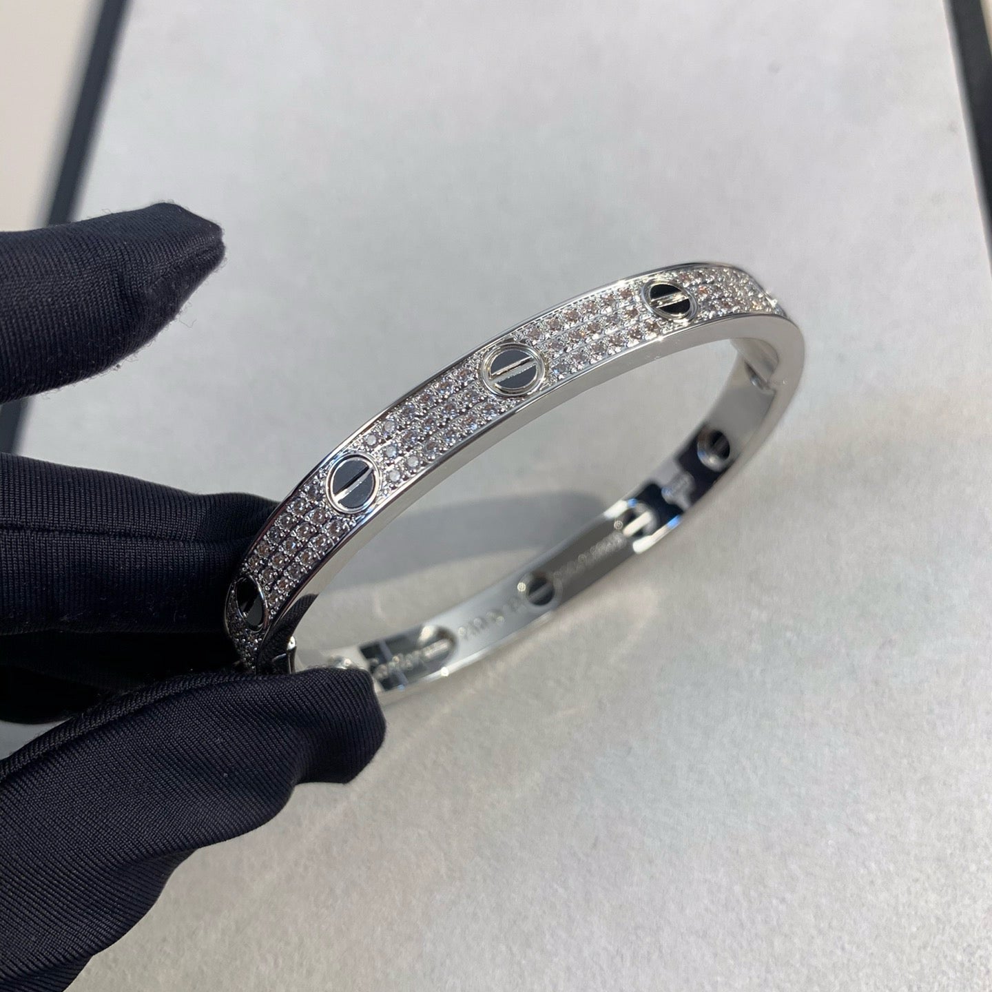 Loco LOVE BRACELET 6.1MM DIAMOND-PAVED CERAMIC