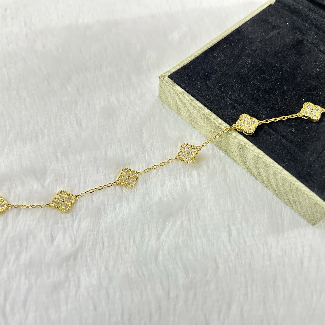 [Loco ]New CLOVER 6 MOTIF DIAMOND BRACELET