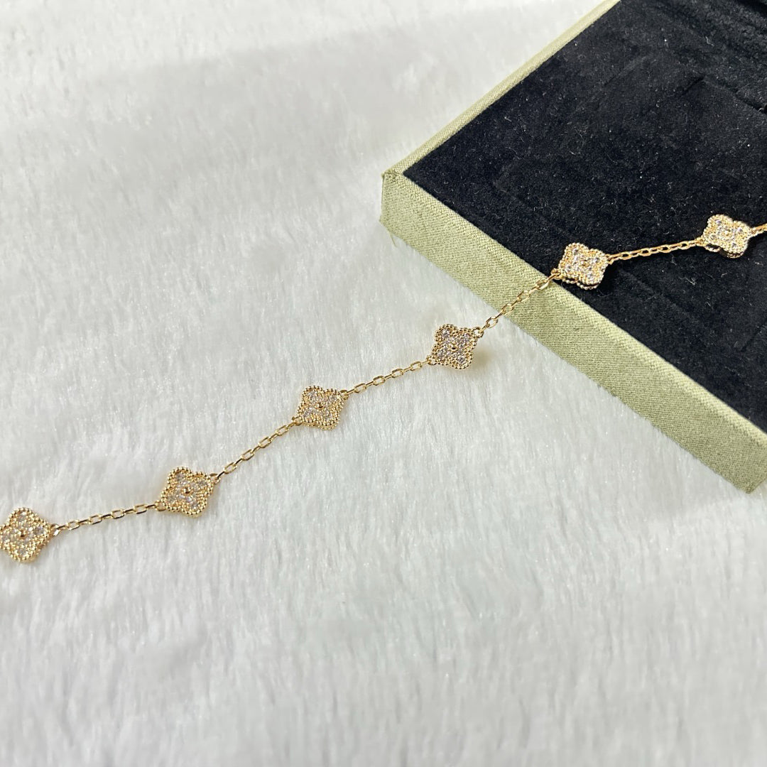 [Loco ]New CLOVER 6 MOTIF DIAMOND BRACELET