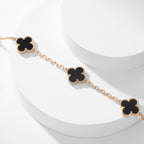 Loco CLOVER 10 MOTIFS ONYX NECKLACE