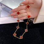 Loco CLOVER 10 MOTIFS CARNELIAN NECKLACE