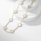 Loco CLOVER 10 MOTIFS WHITE MOTHER OF PEARL NECKLACE