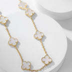Loco CLOVER 10 MOTIFS WHITE MOTHER OF PEARL NECKLACE