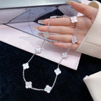 Loco CLOVER 10 MOTIFS WHITE MOTHER OF PEARL NECKLACE