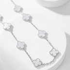 Loco CLOVER 10 MOTIFS WHITE MOTHER OF PEARL NECKLACE