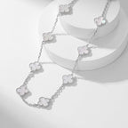 Loco CLOVER 10 MOTIFS WHITE MOTHER OF PEARL NECKLACE