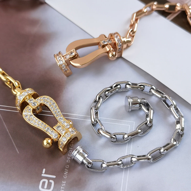 Loco FORCE LARGE HORSESHOE CLASP  METAL BRACELET