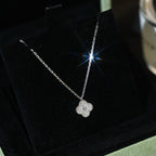 Loco CLOVER MINI 9.5MM PENDANT DIAMOND NECKLACE