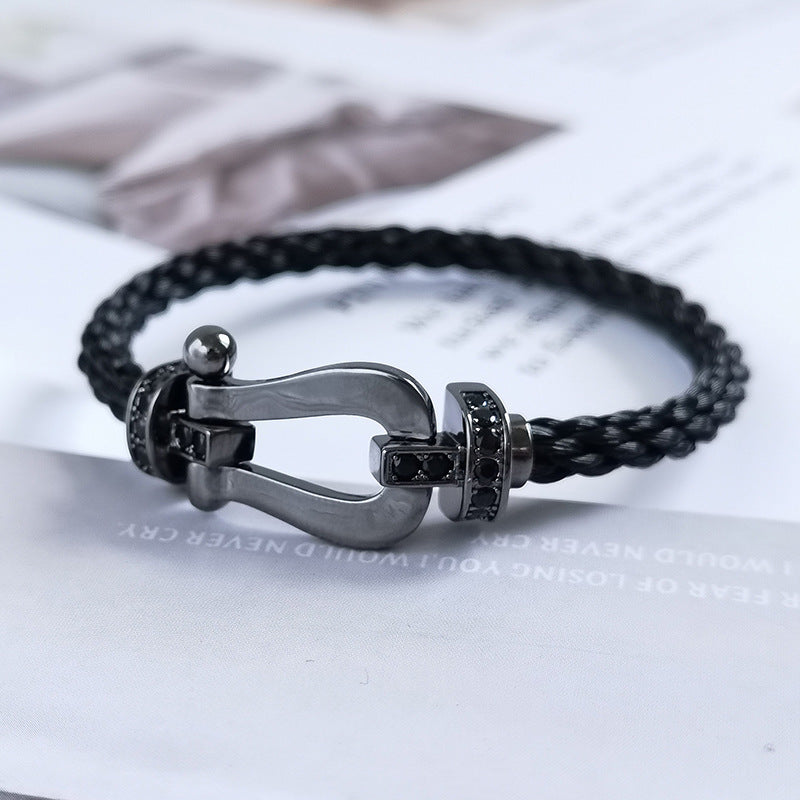 Loco FORCE LARGE SERIES HORSESHOE BLACK SAMURAI BRACELET