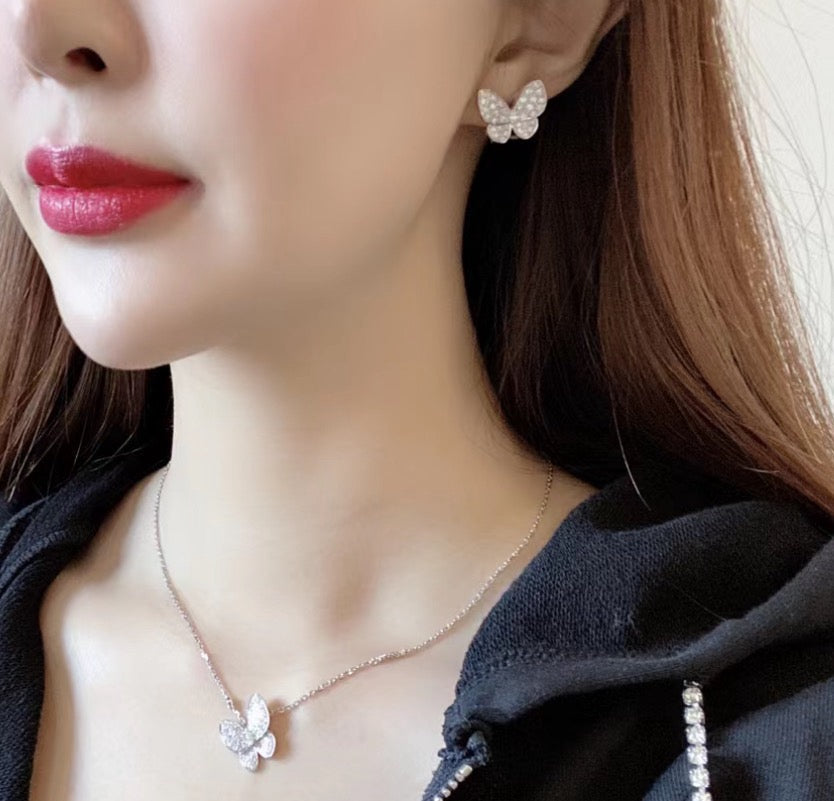 Loco BUTTERFLY ALL DIAMOND EARRINGS