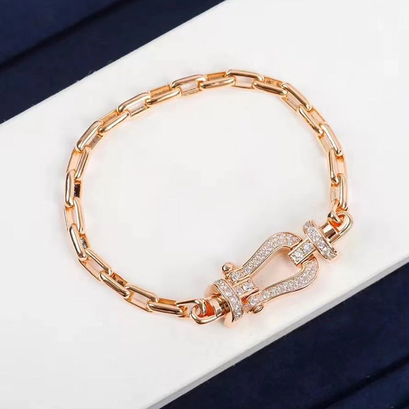 Loco FORCE LARGE HORSESHOE CLASP  METAL BRACELET