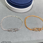 Loco FORCE SMALL HORSESHOE  DIAMOND CHAIN ROPE BRACELET