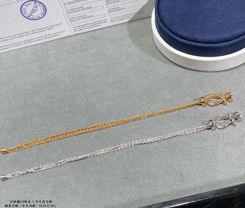 Loco FORCE SMALL HORSESHOE  DIAMOND CHAIN ROPE BRACELET