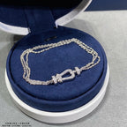 Loco FORCE SMALL HORSESHOE  DIAMOND CHAIN ROPE BRACELET
