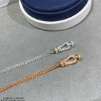 Loco FORCE SMALL HORSESHOE  DIAMOND CHAIN ROPE BRACELET