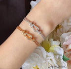 Loco FORCE SMALL HORSESHOE  DIAMOND CHAIN ROPE BRACELET