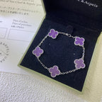 [Loco ]New  CLOVER 5 MOTIF VIOLET BRACELET COLLECTION