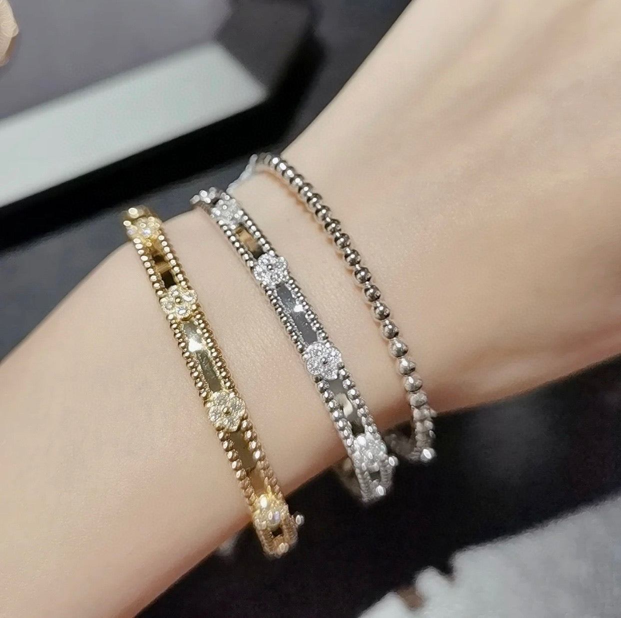 Loco CLOVER BRACELET 4MM DIAMONDS