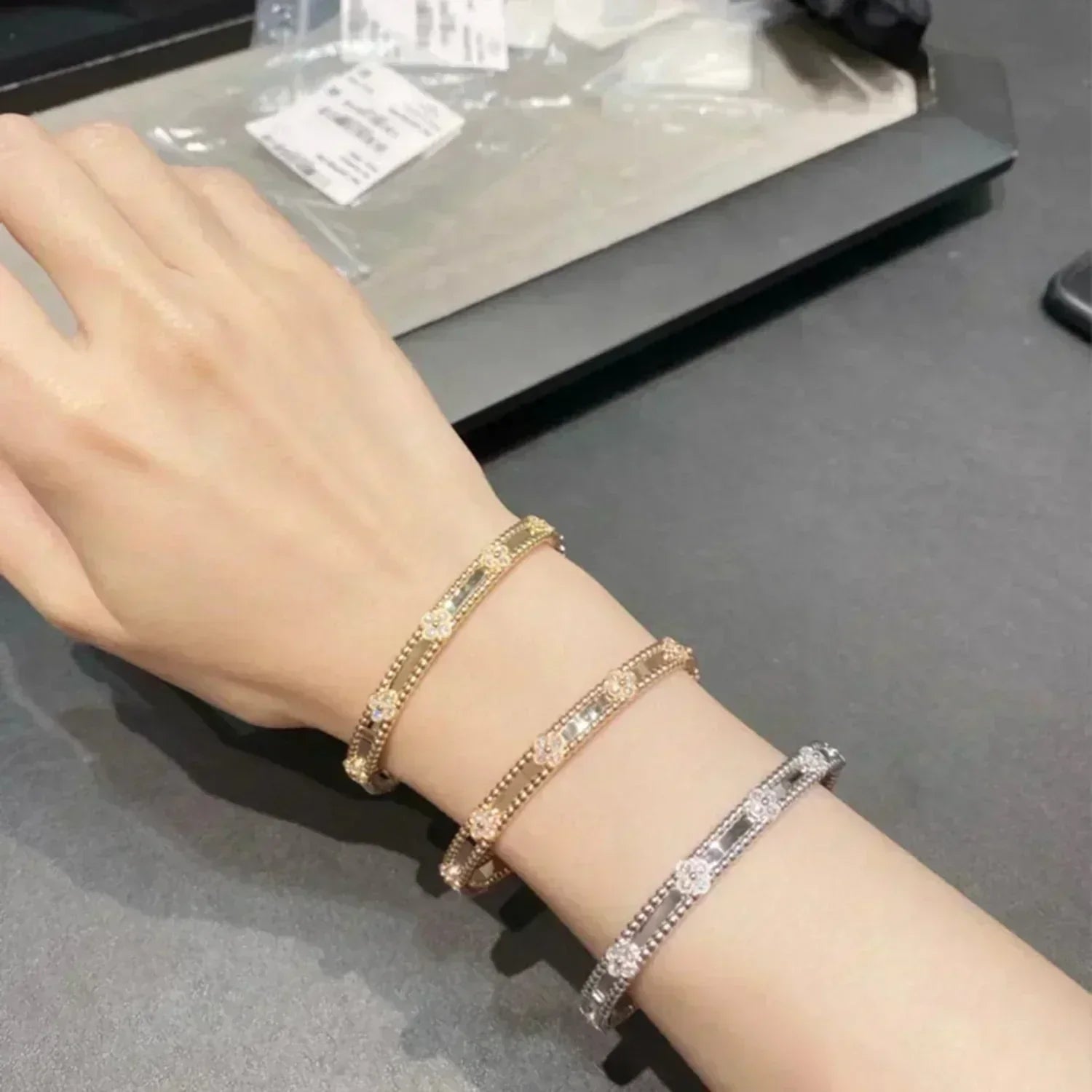 Loco CLOVER BRACELET 4MM DIAMONDS