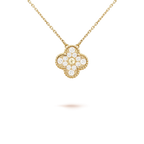 Loco CLOVER 15MM DIAMOND SINGLE FLOWER NECKLACE