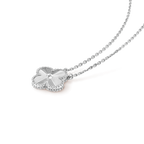 Loco CLOVER 15MM LASER NECKLACE SILVER