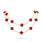 Loco CLOVER 20 MOTIFS CARNELIAN NECKLACE
