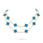 Loco CLOVER 20 MOTIFS TURQUOISE GOLD