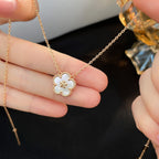 Loco LUCKY  WHITE MOP  PLUM BLOSSOM NECKLACE