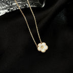 Loco LUCKY  WHITE MOP  PLUM BLOSSOM NECKLACE