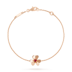 Loco FRIVOLE GOLD FLOWER PINK MALACHITE BRACELET