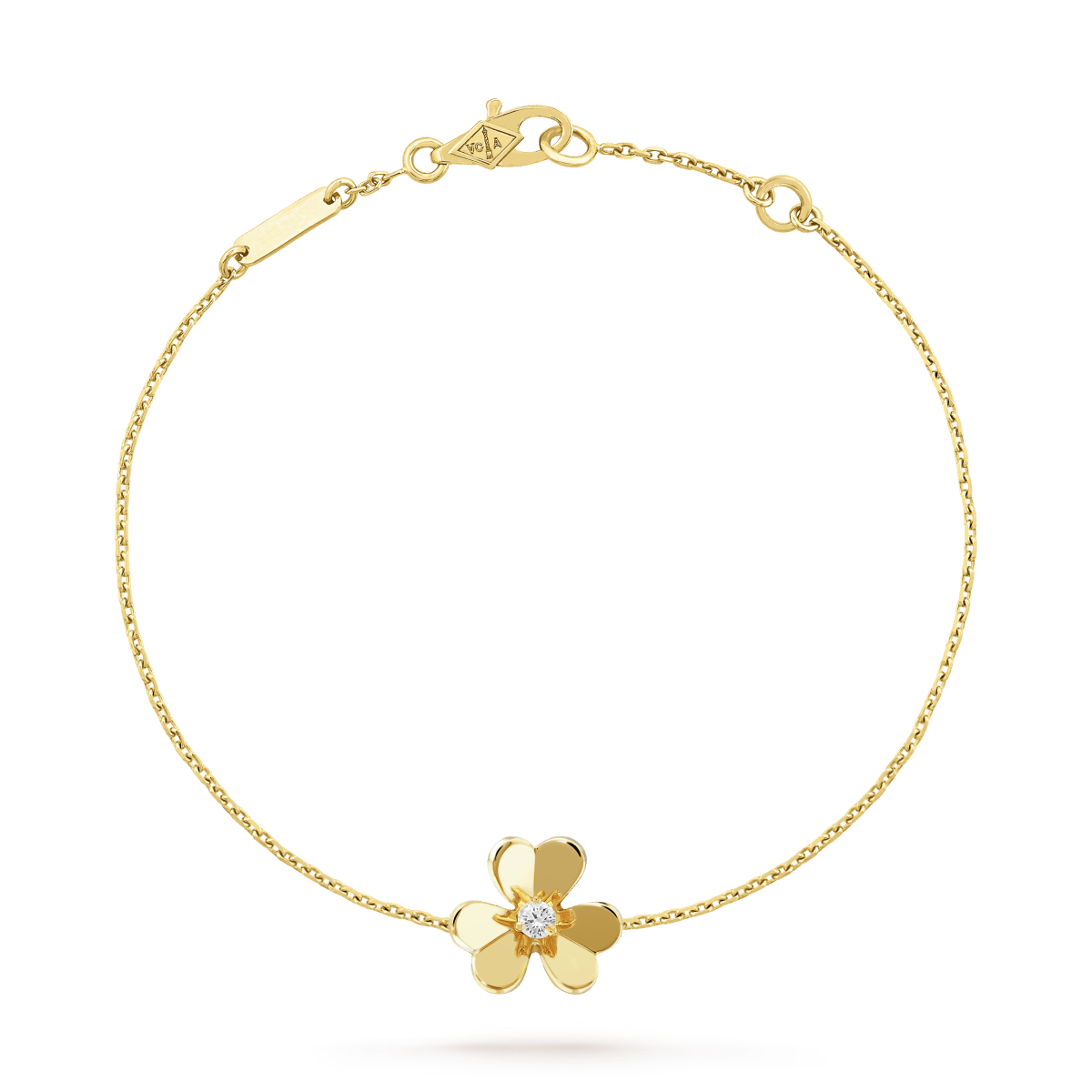 Loco FRIVOLE GOLD FLOWER PINK MALACHITE BRACELET