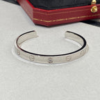 Loco LOVE BRACELET 6.1MM 1 DIAMOND OPEN CUFF
