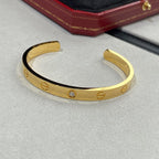 Loco LOVE BRACELET 6.1MM 1 DIAMOND OPEN CUFF