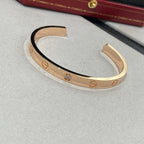 Loco LOVE BRACELET 6.1MM 1 DIAMOND OPEN CUFF
