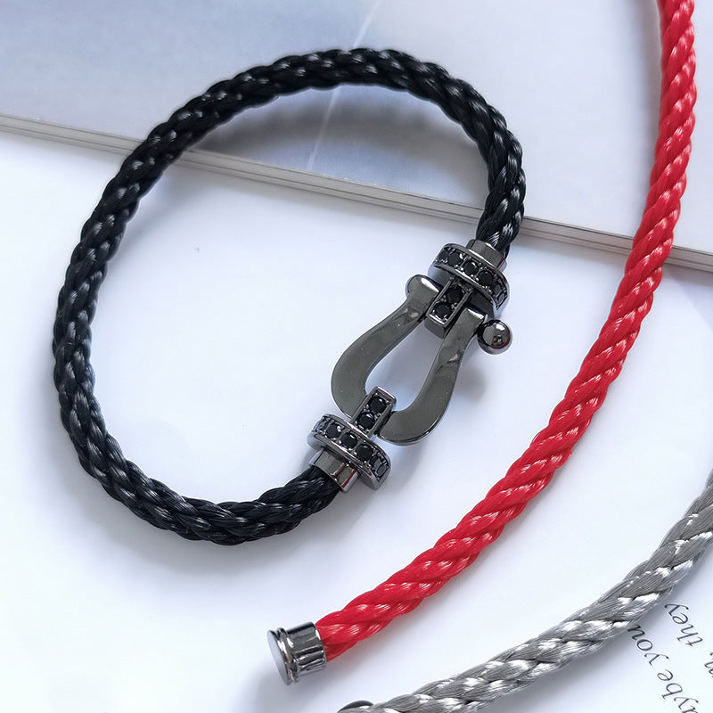 Loco FORCE LARGE SERIES HORSESHOE BLACK SAMURAI BRACELET