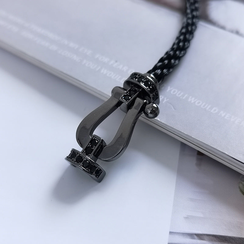 Loco FORCE LARGE SERIES HORSESHOE BLACK SAMURAI BRACELET