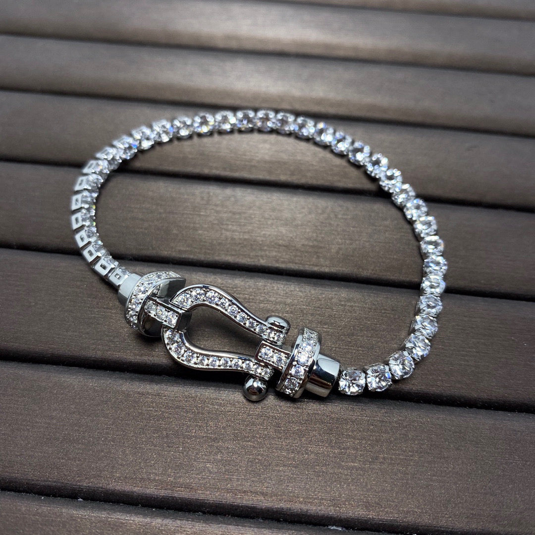 Loco FORCE  HORSESHOE  DIAMOND TENNIS BRACELET