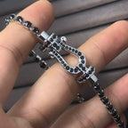 Loco FORCE  LARGE HORSESHOE FULL DIAMOND TENNIS BRACELET