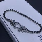 Loco FORCE  LARGE HORSESHOE FULL DIAMOND TENNIS BRACELET