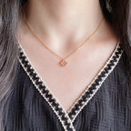Loco CLOVER 15MM PINK MOTHER-OF-PEARL SINGLE FLOWER NECKLACE