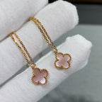 Loco CLOVER 15MM PINK MOTHER-OF-PEARL SINGLE FLOWER NECKLACE