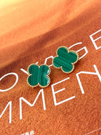 [Loco ] CLOVER LARGE (20mm) 1 MOTIFS GREENER MOP STUD EARRINGS