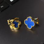 [Loco ] CLOVER LARGE (20mm) 1 MOTIFS BLUE MOP STUD EARRINGS