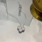 Loco CLOVER 15MM DIAMOND SINGLE FLOWER NECKLACE