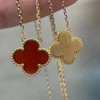 Loco CLOVER 15MM CARNELIAN SINGLE FLOWER NECKLACE