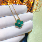 Loco CLOVER 15MM DIAMOND TURQUOISE NECKLACE